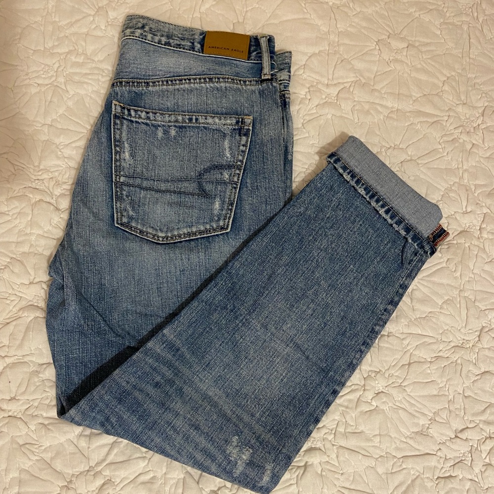 American Eagle high-rise girlfriend jeans